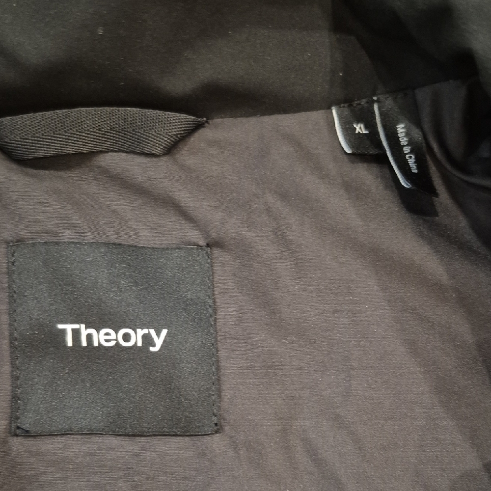 Theory Jacket, Men's  Black Glacial Sherpa fleece, Full Zip Bomber, XL - Picture 3 of 7